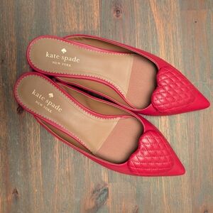 Kate Spade Red Heart Flats